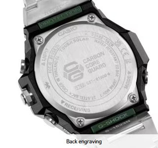 Casio G-Shock Analog Watch, G-Steel, GST-B1000 Series GSTB1000D-3A, Green & Stainless Steel