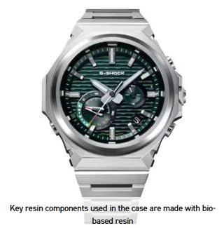 Casio G-Shock Analog Watch, G-Steel, GST-B1000 Series GSTB1000D-3A, Green & Stainless Steel