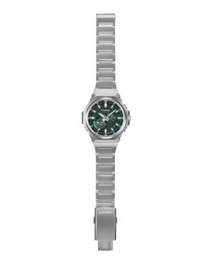 Casio G-Shock Analog Watch, G-Steel, GST-B1000 Series GSTB1000D-3A, Green & Stainless Steel