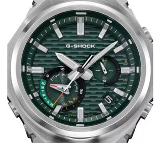 Casio G-Shock Analog Watch, G-Steel, GST-B1000 Series GSTB1000D-3A, Green & Stainless Steel