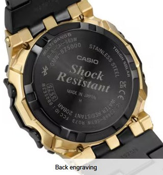 Casio G-Shock Digital Watch, Full Metal, 5000 Series, GMWBZ5000BD1, Black & Gold