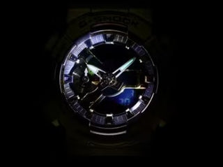 Casio G-Shock Analog Digital Watch, G-STEEL, GM-110 Series, GM110G-1A9, Black & Gold