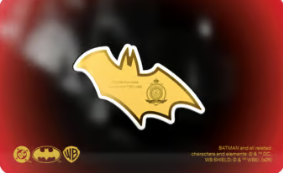 0.1 gram Batman Emblem Shaped Proof Gold Coin | Agoro by New Zealand Mint