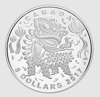 Pure Silver Coin - Lion Dance (2017) RCM