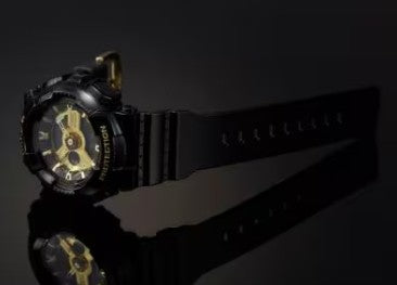Casio G-Shock Baby-G Watch, Black & Gold, BA110-1A