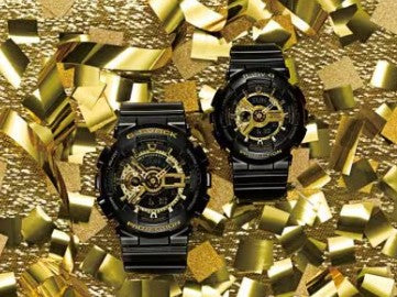 Casio G-Shock Baby-G Watch, Black & Gold, BA110-1A