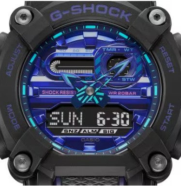 Casio G-Shock Analog Digital Watch, Virtual Blue Series GA900VB-1A
