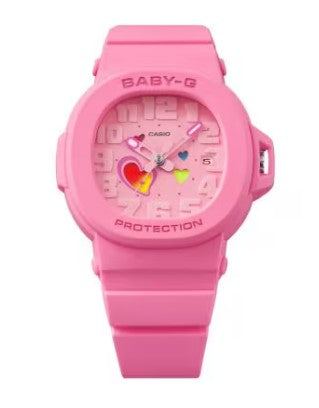 Casio G Shock Baby-G BGA-10 Series BGA10-4A, Pink, Playful Hearts Series