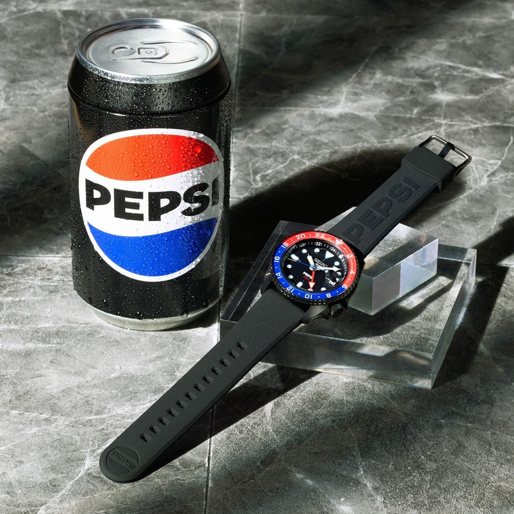 Seiko 5 Sport x Pepsi Limited Edition 2025- BLACK SSK047K1