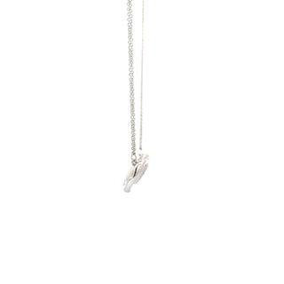 Sterling Silver Diamond Infinity Necklace