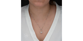 Sterling Silver and 10k Yellow Gold Diamond Illuminaire Necklace