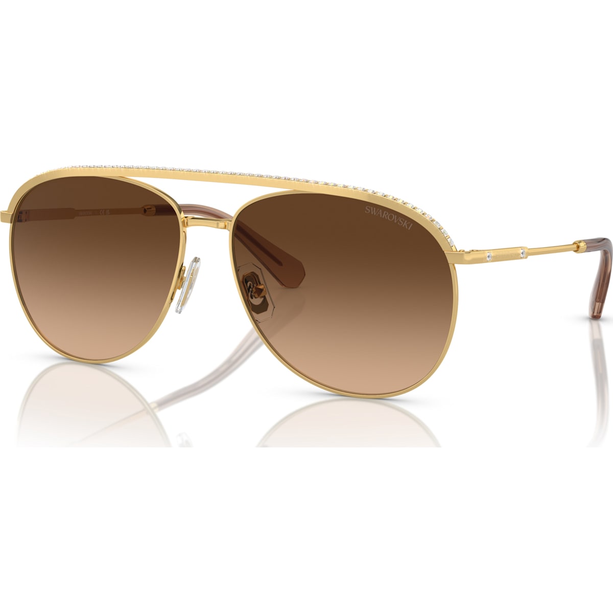 Swarovski Orbita: Pilot Sunglasses Brown 5679666