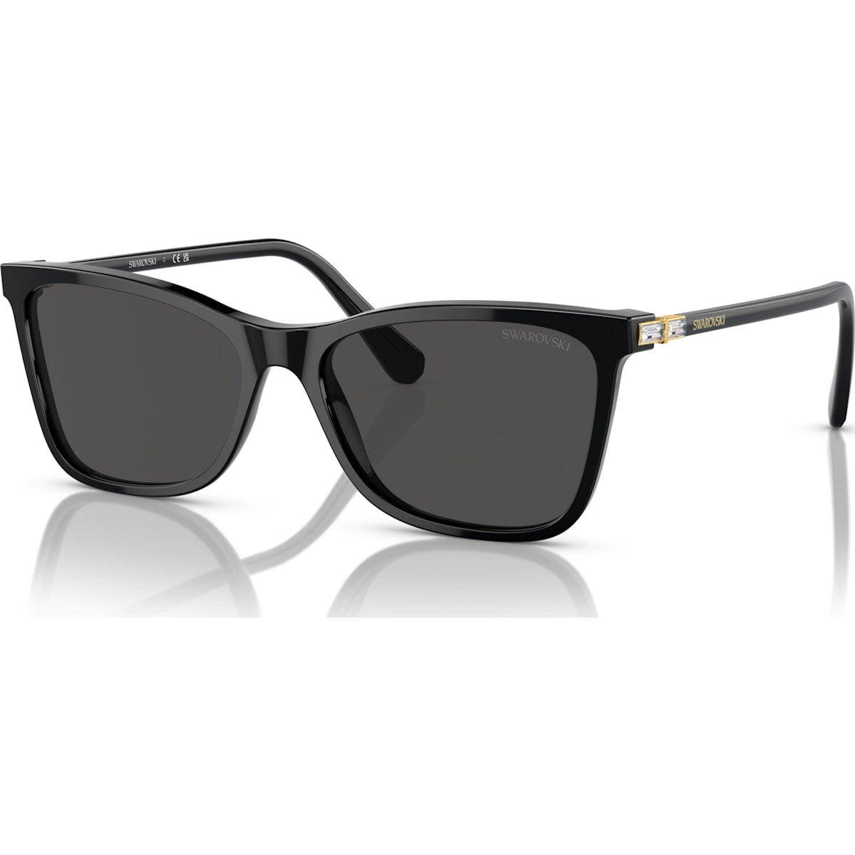 Swarovski Lucent: Square Shape Sunglasses Black 5679534