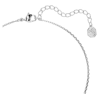 Swarovski - Bella V pendant, Round cut, Pink, Rhodium plated 5734230