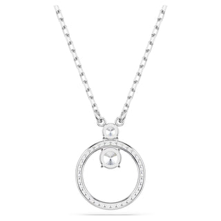 Swarovski - Constella pendant, Pavé, Round cut, White, Rhodium plated 5692261