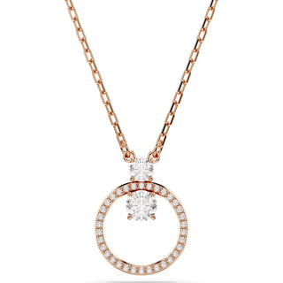 Swarovski - Constella pendant, Round cut, White, Rose gold-tone plated 5692266