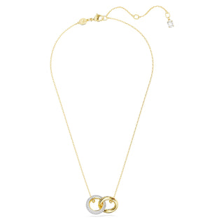 Swarovski - Dextera pendant, Interlocking loop, White, Gold-tone plated - 5668820