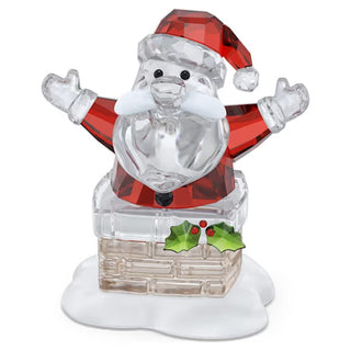 Swarovski - Christmas Holiday Cheers Santa Claus and Chimney 5701507