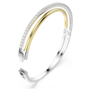 Swarovski - Hyperbola bangle Round cut, White, Mixed metal finish - 5689720