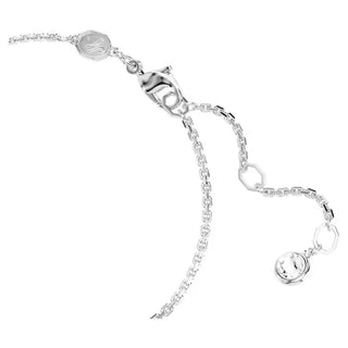 Swarovski - Pulsera Hyperbola, Infinity, blanco, Baño de rodio - 5679664
