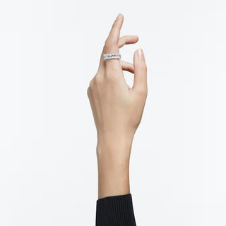 Swarovski - Matrix Vittore ring, Baguette cut, White, Rhodium plated - 5709276