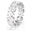 Swarovski - Matrix Vittore ring, Pear cut, White, Silver-tone finish 5689469