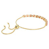 Swarovski - Matrix bracelet, Pear cut, Pink, Gold-tone plated 5707187