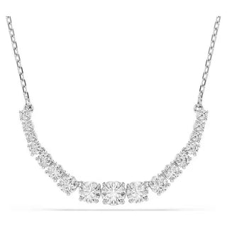 Swarovski - Matrix necklace, Gradient of round cuts, White, Rhodium plated 5705396