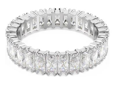 Swarovski - Matrix ring, Baguette cut, White, Silver-tone finish 5714333