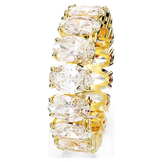 Swarovski - Matrix ring, Oval cut, White, Gold-tone plated - 5707190