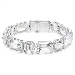 Swarovski - Millenia Tennis bracelet, Octagon cut, White, Rhodium plated 5705770