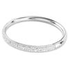 Swarovski - Sublima bangle, Snow pavé, White, Rhodium plated 5684243