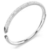 Swarovski - Sublima bangle, Snow pavé, White, Rhodium plated 5684243