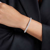 Swarovski - Sublima bangle, Snow pavé, White, Rhodium plated 5684243