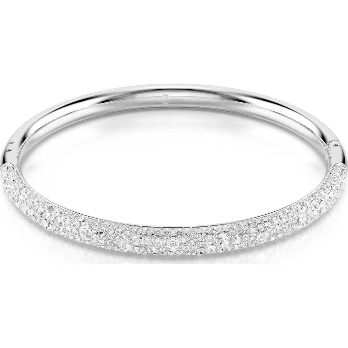 Swarovski - Sublima bangle, Snow pavé, White, Rhodium plated 5684243