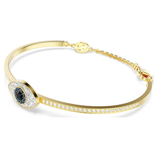 Swarovski - Symbolica bangle, Evil eye, Blue, Gold-tone plated - 5692171