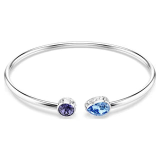 Swarovski Chroma bangle Mixed cuts, Multicoloured, Rhodium plated 5741780