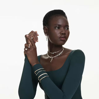 Swarovski Constella bracelet Mixed cuts, Green, Gold-tone plated 5722478