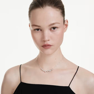 Swarovski Constella necklace Mixed cuts, White, Rhodium plated 5722473
