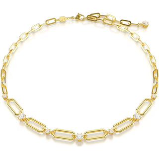 Collar Swarovski Constella Blanco, Baño tono oro - 5683354