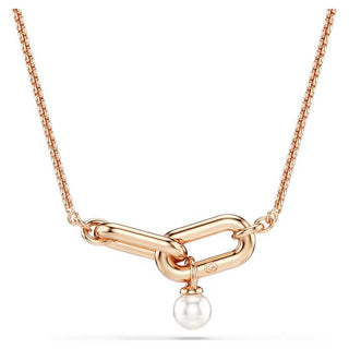 Swarovski Constella pendant Crystal pearl, Round cut, White, Rose gold-tone plated 5728589