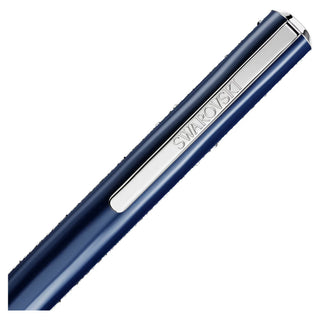 Swarovski Crystal Shimmer Glide ballpoint pen, Blue, Blue lacquered, Chrome plated 5707709