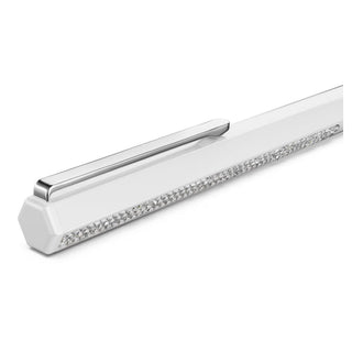 Swarovski Crystal Shimmer ballpoint pen, White lacquered, Chrome plated 5678183