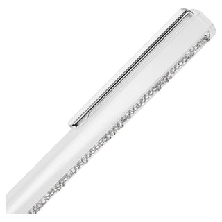 Swarovski Crystal Shimmer ballpoint pen, White lacquered, Chrome plated 5678183