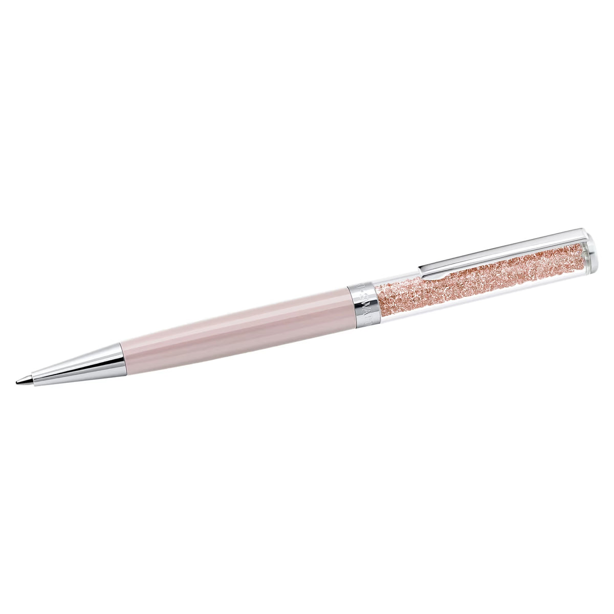 Swarovski Crystalline ballpoint pen, Pink, Pink lacquered, Chrome plated 5224391