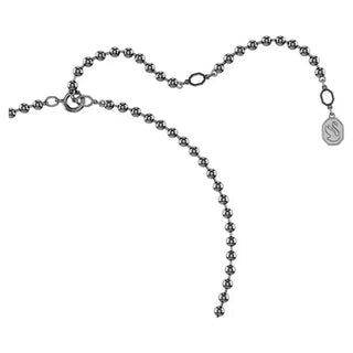 Swarovski Dextera Octagon pendant, Octagon shape, Round cut, Black, Ruthenium plated 5724595