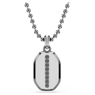 Swarovski Dextera Octagon pendant, Octagon shape, Round cut, Black, Ruthenium plated 5724595