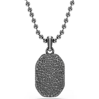 Swarovski Dextera Octagon pendant, Octagon shape, Round cut, Black, Ruthenium plated 5724595