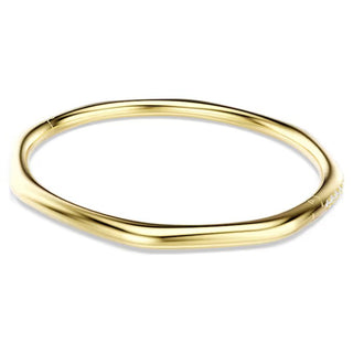 Swarovski Dextera bangle Octagon shape, Round cut, White, Gold-tone plated 5724581