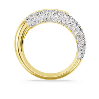 Swarovski Dextera cocktail ring, White, Gold-tone plated 5668810